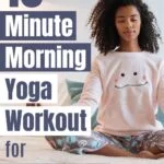 Do this quick 10 minute yoga routine every morning to set you up for an amazing day. 10 minute beginners morning yoga workout.