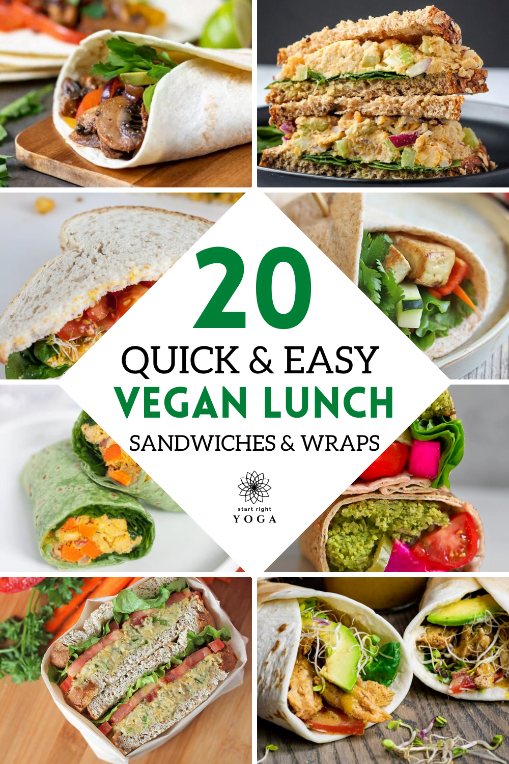 20 Quick and Easy Vegan Lunch Sandwiches And Wraps To Make Your Friends