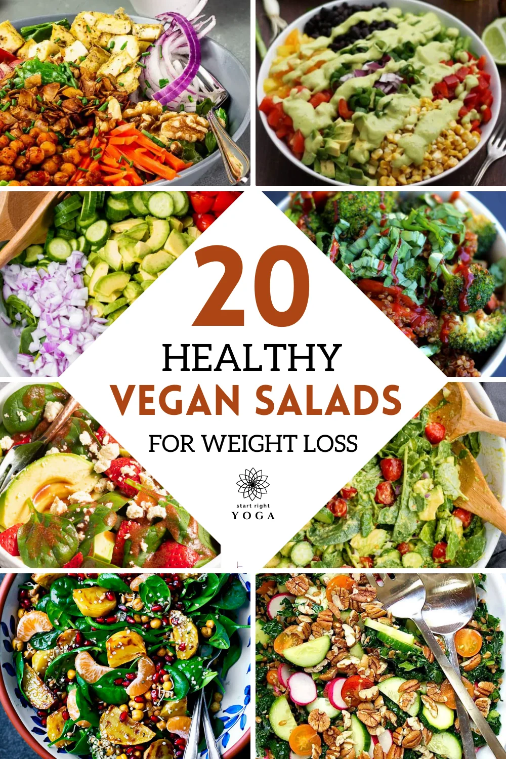 20 Skinny Healthy Vegan Salads For Weight Loss - startrightyoga.com