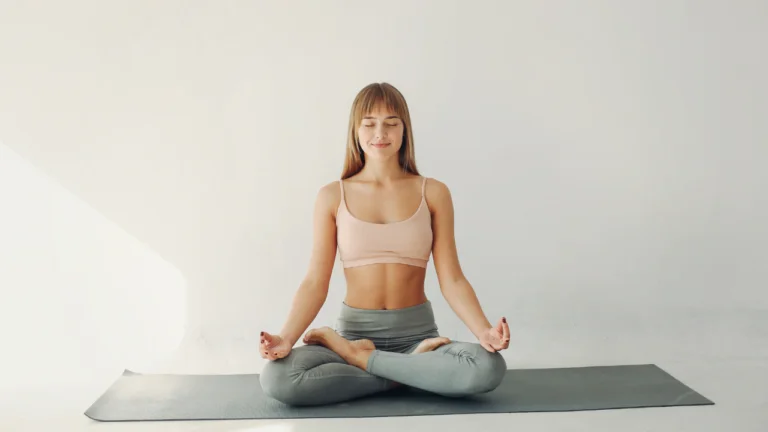 5-Minute Simple Seated Yoga Routine For Neck Pain - startrightyoga.com