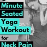 This yoga routine for neck pain can be done multiple times a day and takes a little as 5-minutes.