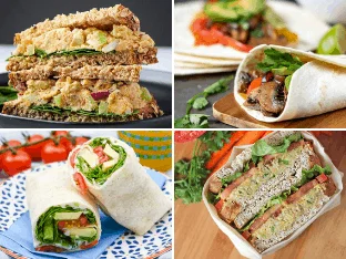 20 Quick and Easy Vegan Lunch Sandwiches And Wraps To Make Your Friends ...