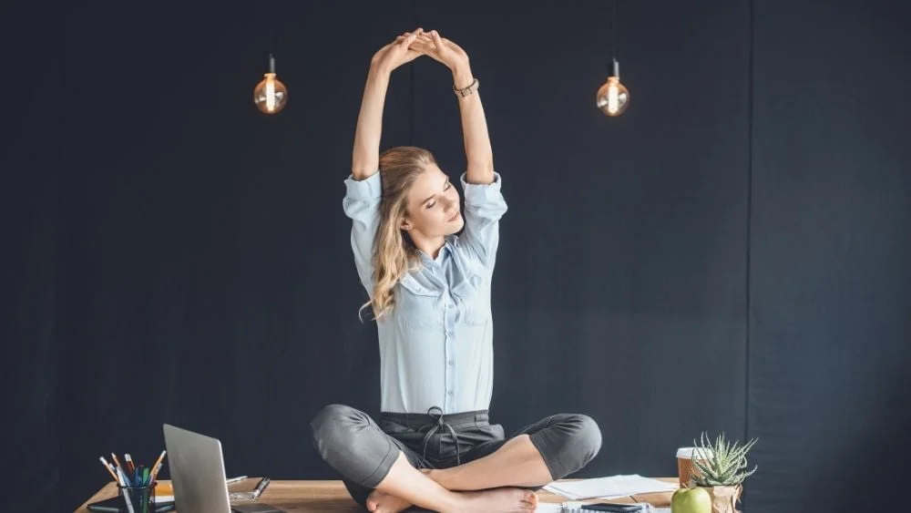 office yoga routine