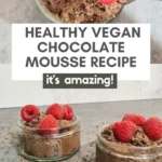 Craving something sweet? Try our easy vegan chocolate mousse made with avocado! Silky smooth and rich in flavor, this dessert is a healthier alternative to traditional mousse