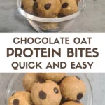 Looking for a tasty and nutritious snack? Try our easy chocolate chip protein bites recipe! With just a few simple ingredients, you can whip up these delicious bites packed with protein and chocolate chips.