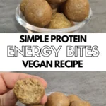 Fuel your day with our nutritious vegan protein energy bites! Made with simple ingredients and loaded with protein, these bites are a delicious and satisfying snack option for vegans and non-vegans alike